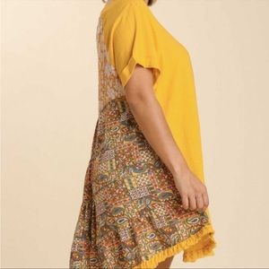 Umgee-2x Buisness in the Front-Party in Back Mini Dress